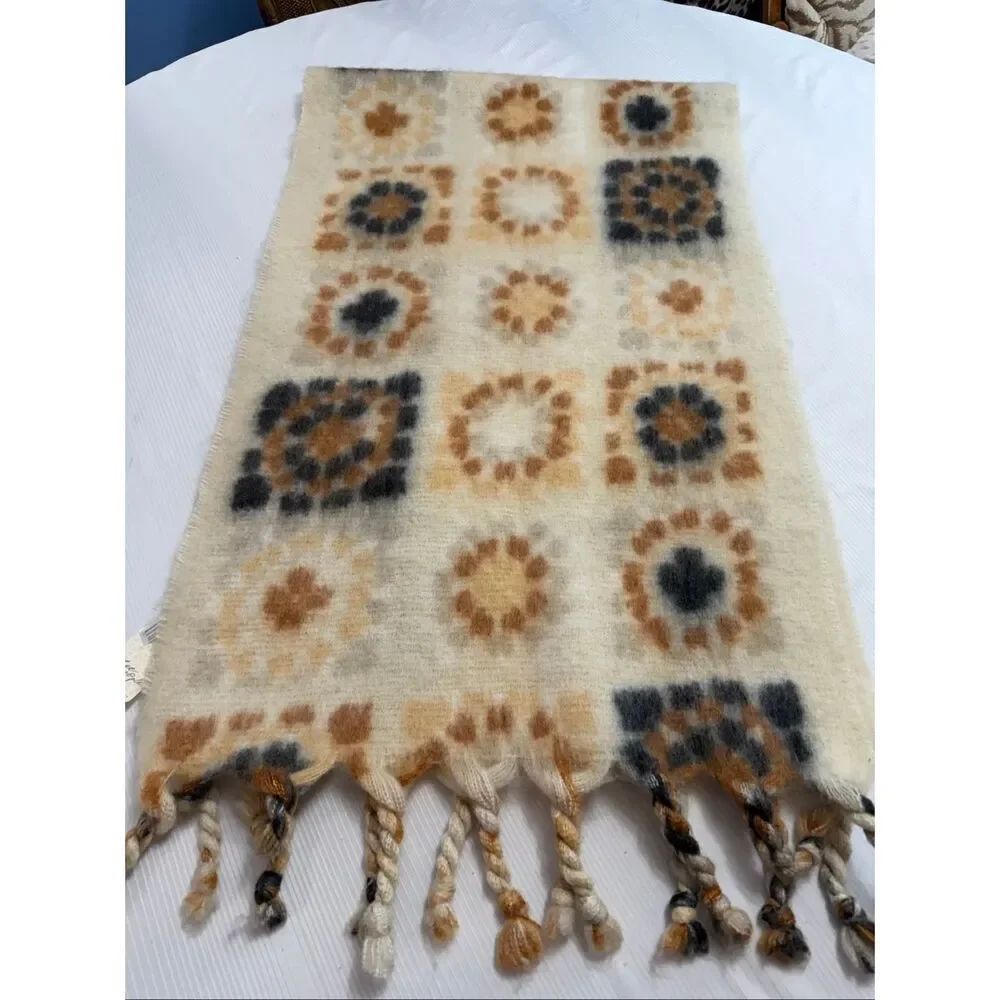 Free People Kaleidoscope Blanket Scarf Ivory Combo Oversized Boho Wrap NWT